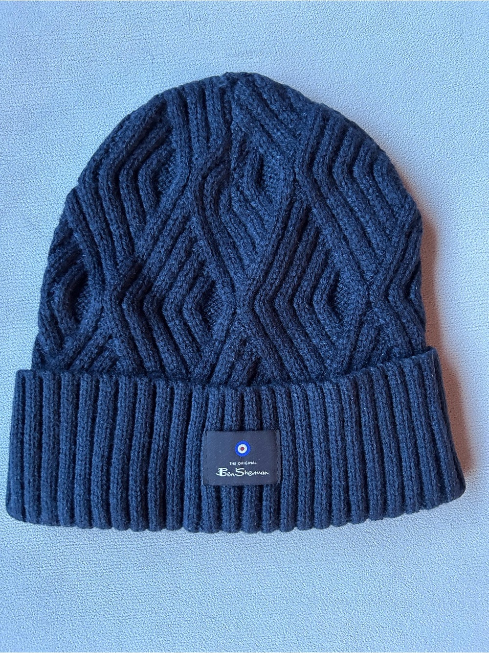 Ben Sherman ~ Cable Knit Toque ~ Dark Blue ~ NWOT